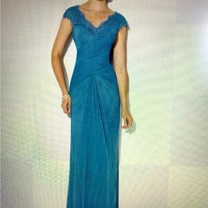 NWOT CAMERON BLAKE Women’s Evening Gown Size 14 Blue